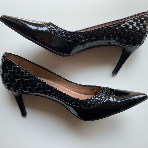 Joan & David Shoes - JOAN & DAVID CIRCA Marietta Patent Leather Weave Shoes in 9M